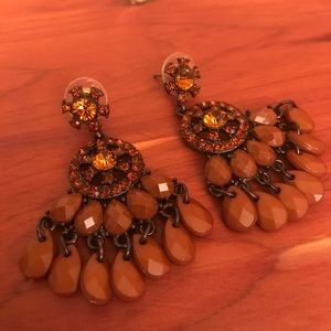 Amber Bead Earrings